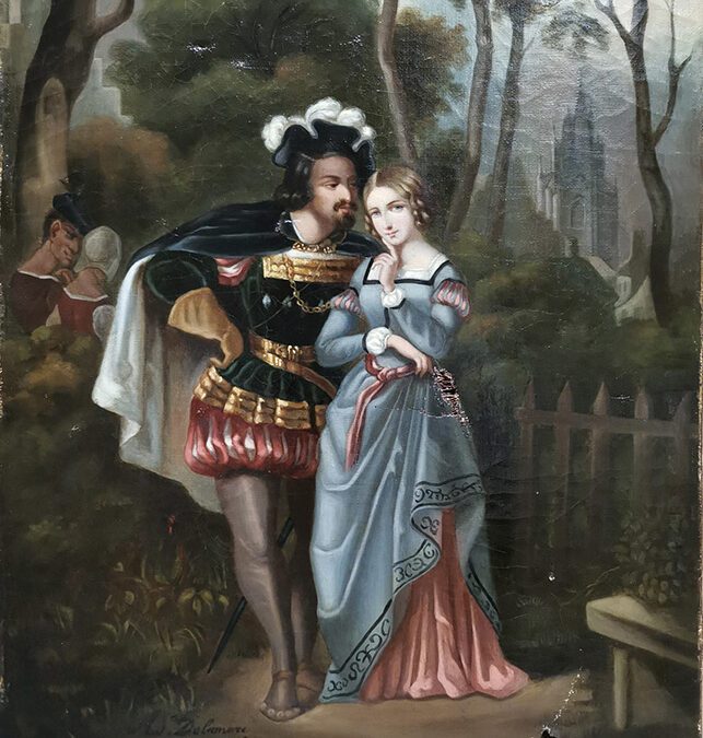 Restauration d’un tableau romantique